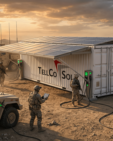 Deployable solar infrastructure for humanitarian operations